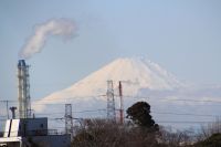 【６丁目Ｆさん】６丁目の丘から望む冬の富士山。